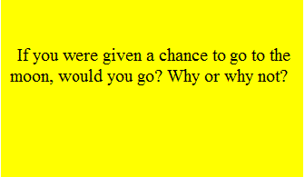 YCQ #14: Going to the Moon